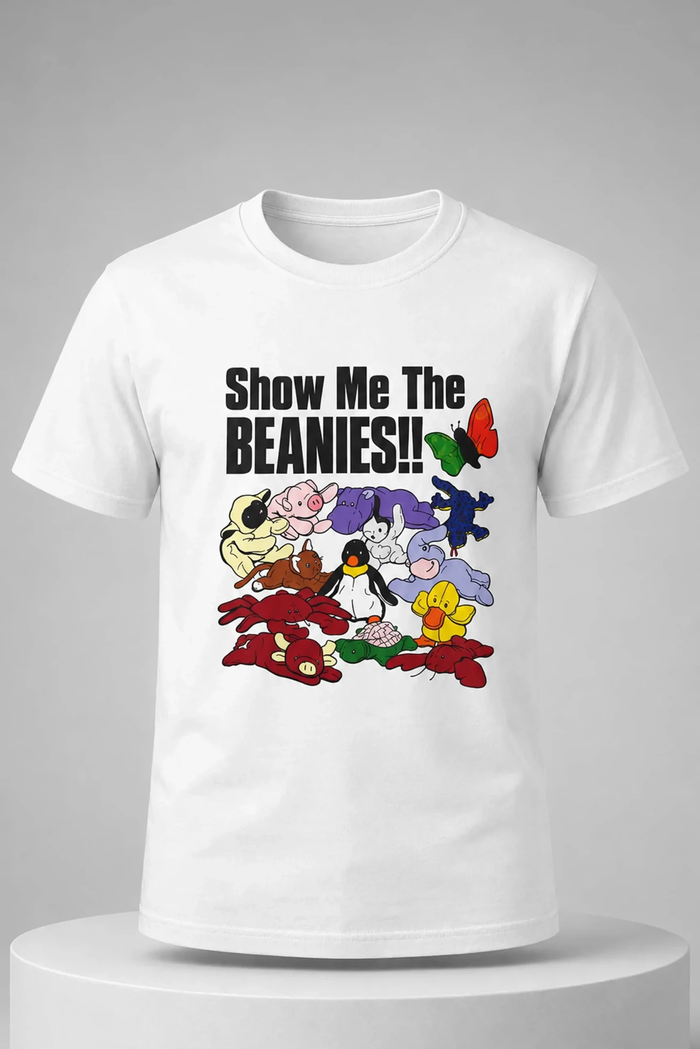 Show Me The Beanies Shirt Ty Beanie Babies Tee White Unique Gift For Friends - Kdjoy
