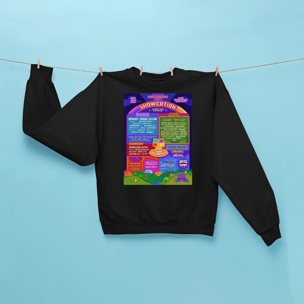 Showcation 2026 Sweatshirt Black Gift Ideas For Music Lovers - Kdjoy Showcation 2026 Sweatshirt Black Gift Ideas For Music Lovers - Kdjoy