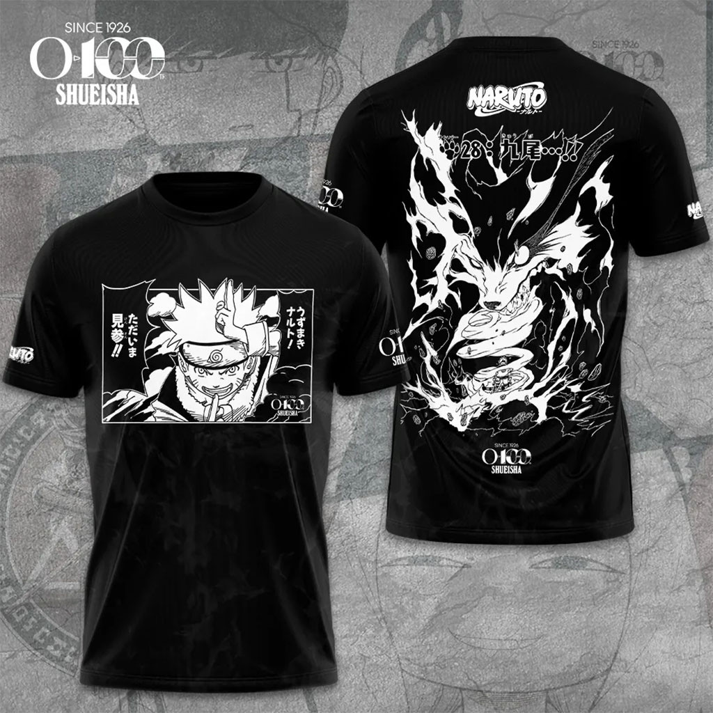 Shueisha x Naruto 100th Anniversary T-Shirt Shueisha Merch Best Gifts For Anime Fans - Kdjoy Shueisha x Naruto 100th Anniversary T-Shirt Shueisha Merch Best Gifts For Anime Fans - Kdjoy