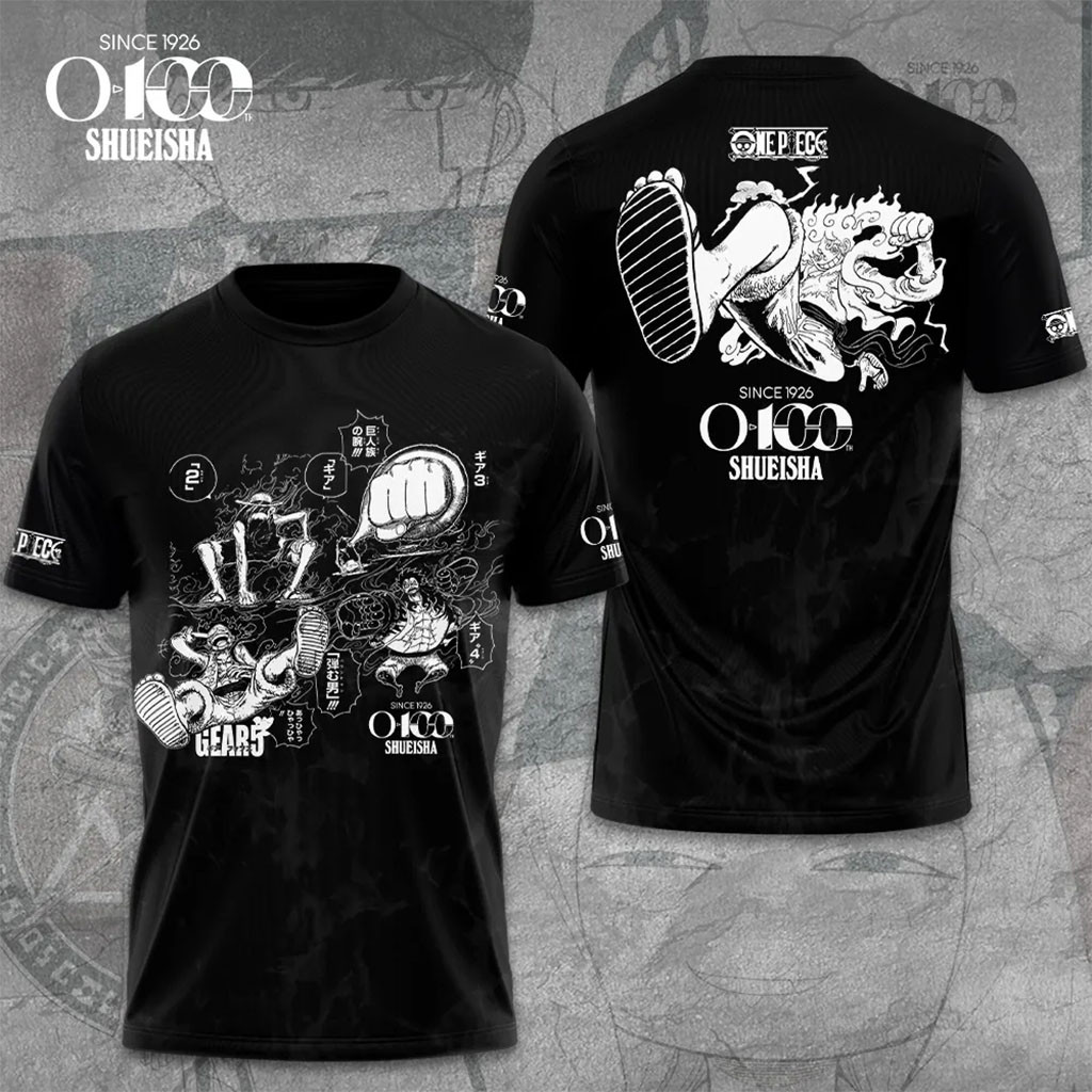 Shueisha x One Piece 100th Anniversary T-Shirt Shueisha Merch Best Gifts For Anime Fans - Kdjoy Shueisha x One Piece 100th Anniversary T-Shirt Shueisha Merch Best Gifts For Anime Fans - Kdjoy