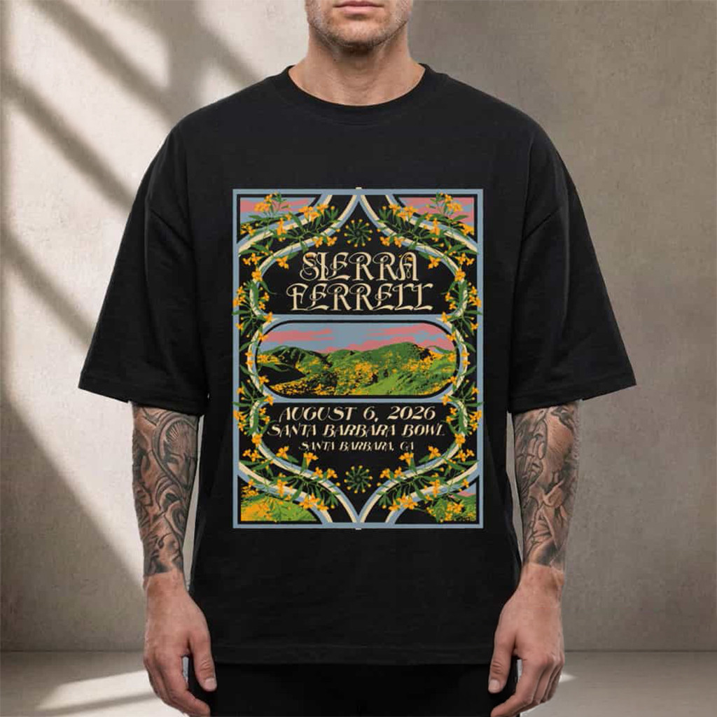 Sierra Ferrell Event Poster T-Shirt 2026 Art By Sight Study Shirt Sierra Ferrell Merch - Kdjoy