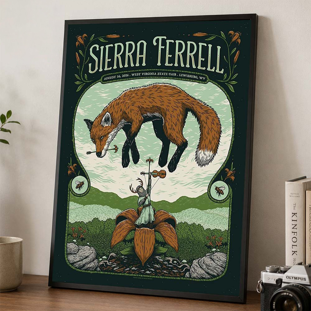 Sierra Ferrell Lewisburg 2026 Event Poster Sierra Ferrell Merch Best Gifts For Music Lovers - Kdjoy Sierra Ferrell Lewisburg 2026 Event Poster Sierra Ferrell Merch Best Gifts For Music Lovers - Kdjoy