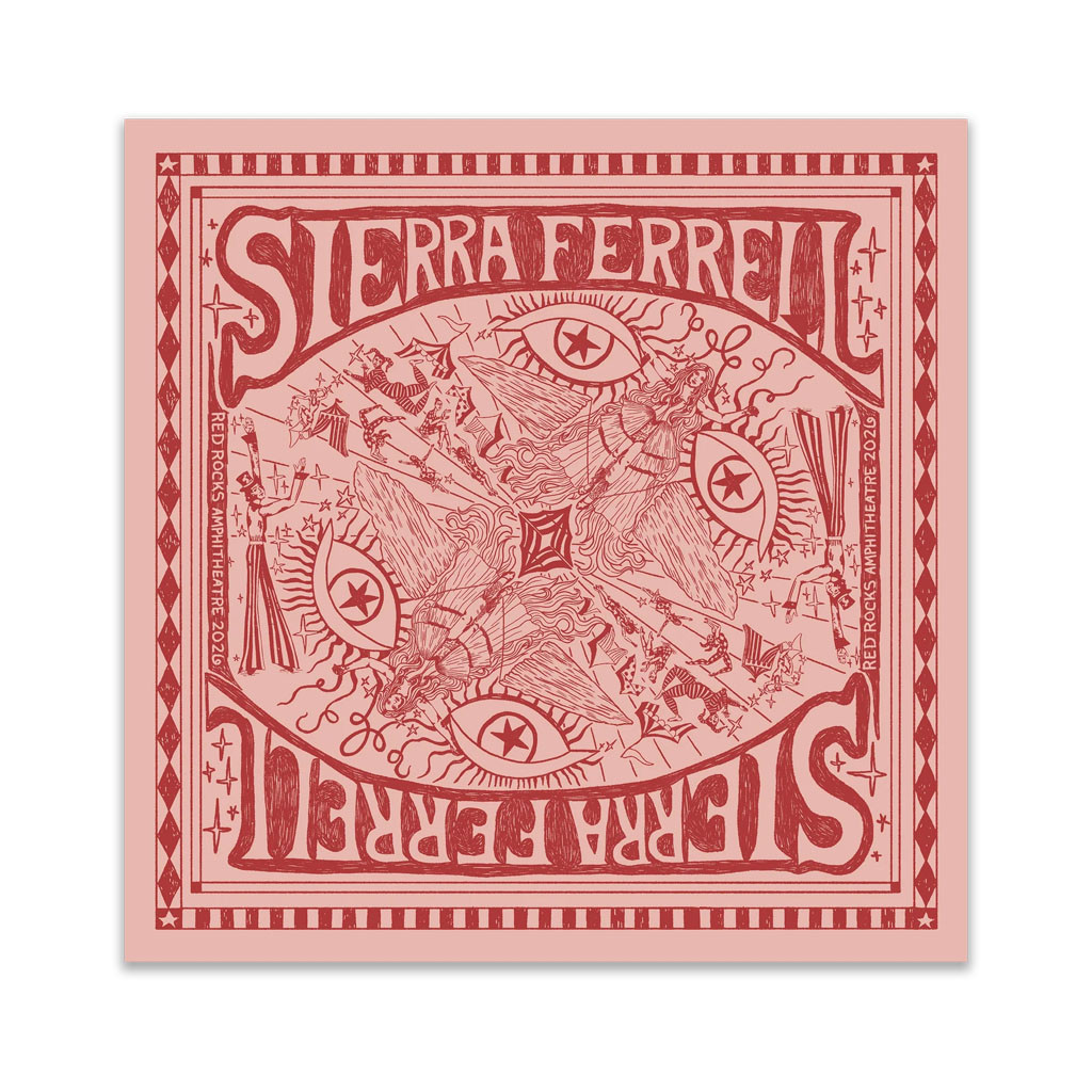 Sierra Ferrell Merch 2026 Event Red Rocks '26 Bandana Gifts For Music Lovers - Kdjoy Sierra Ferrell Merch 2026 Event Red Rocks '26 Bandana Gifts For Music Lovers - Kdjoy