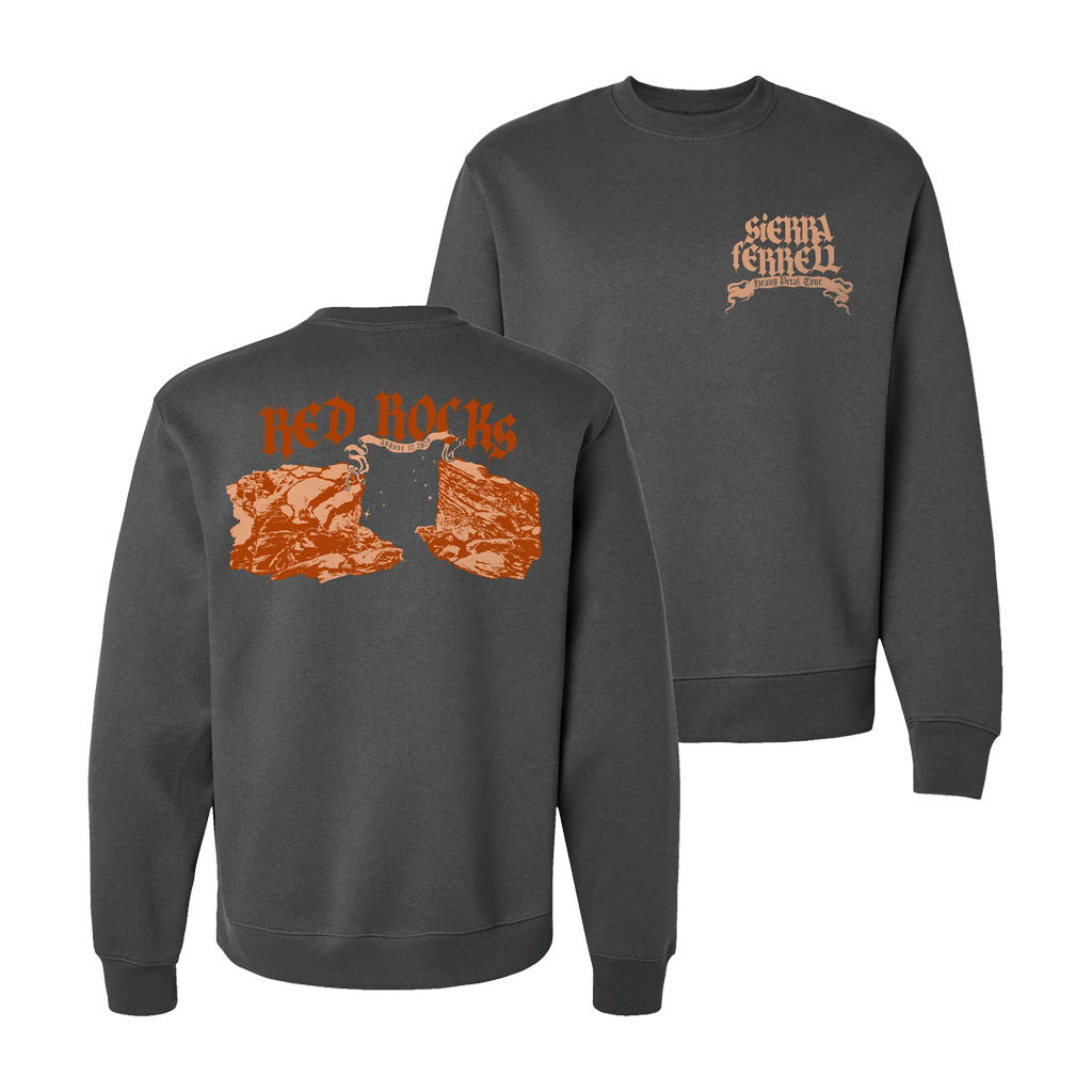 Sierra Ferrell Merch 2026 Red Rocks Crewneck Sweatshirt Presents For Music Lovers - Kdjoy Sierra Ferrell Merch 2026 Red Rocks Crewneck Sweatshirt Presents For Music Lovers - Kdjoy