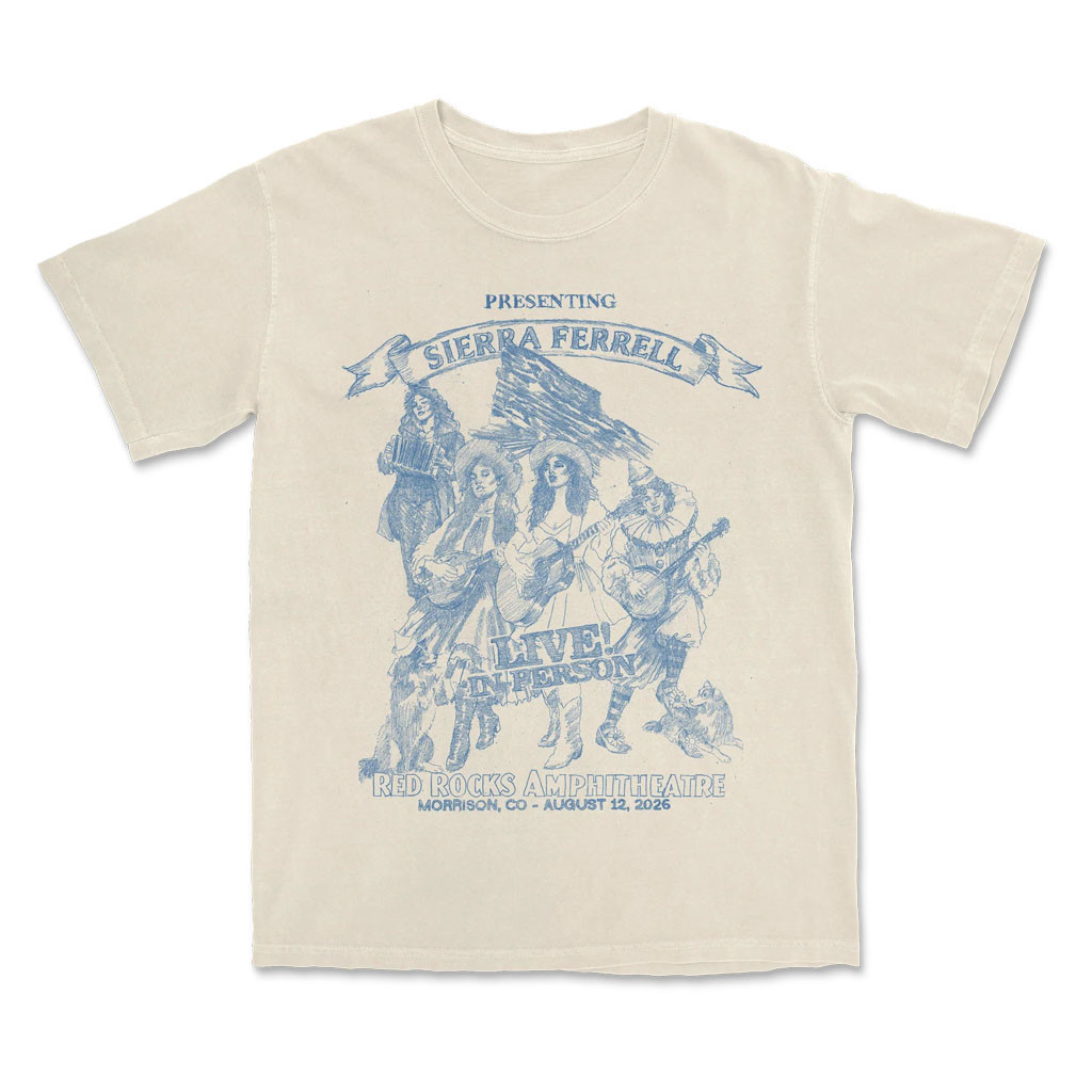 Sierra Ferrell Merch 2026 Red Rocks T-Shirt Sierra Ferrell Live Shirt Gift For Music Fans - Kdjoy Sierra Ferrell Merch 2026 Red Rocks T-Shirt Sierra Ferrell Live Shirt Gift For Music Fans - Kdjoy