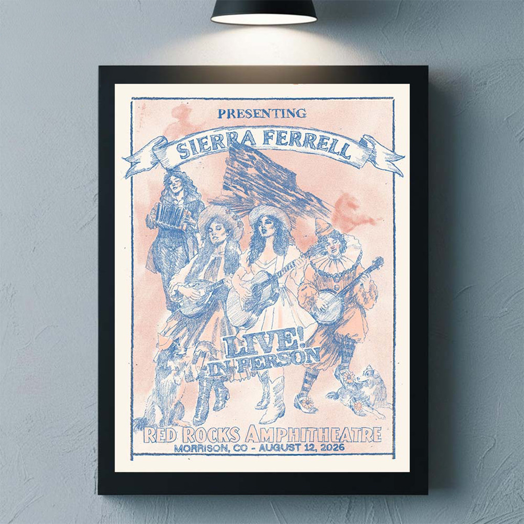 Sierra Ferrell Red Rocks 2026 Pop Up Shop Merch Live In Person Poster Home Decor Gift For Fans - Kdjoy