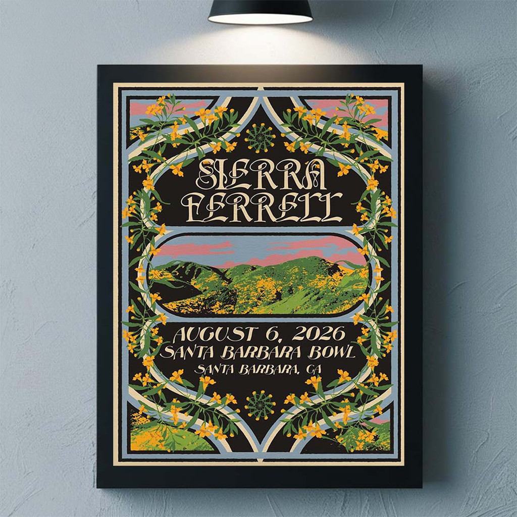 Sierra Ferrell Santa Barbara CA 2026 Event Poster Home Decor Sierra Ferrell Merch Fan Gifts - Kdjoy