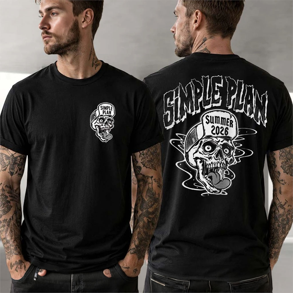 Simple Plan Summer 2026 Skull Tour T-Shirt Simple Plan Merch Present For Band Fans - Kdjoy Simple Plan Summer 2026 Skull Tour T-Shirt Simple Plan Merch Present For Band Fans - Kdjoy