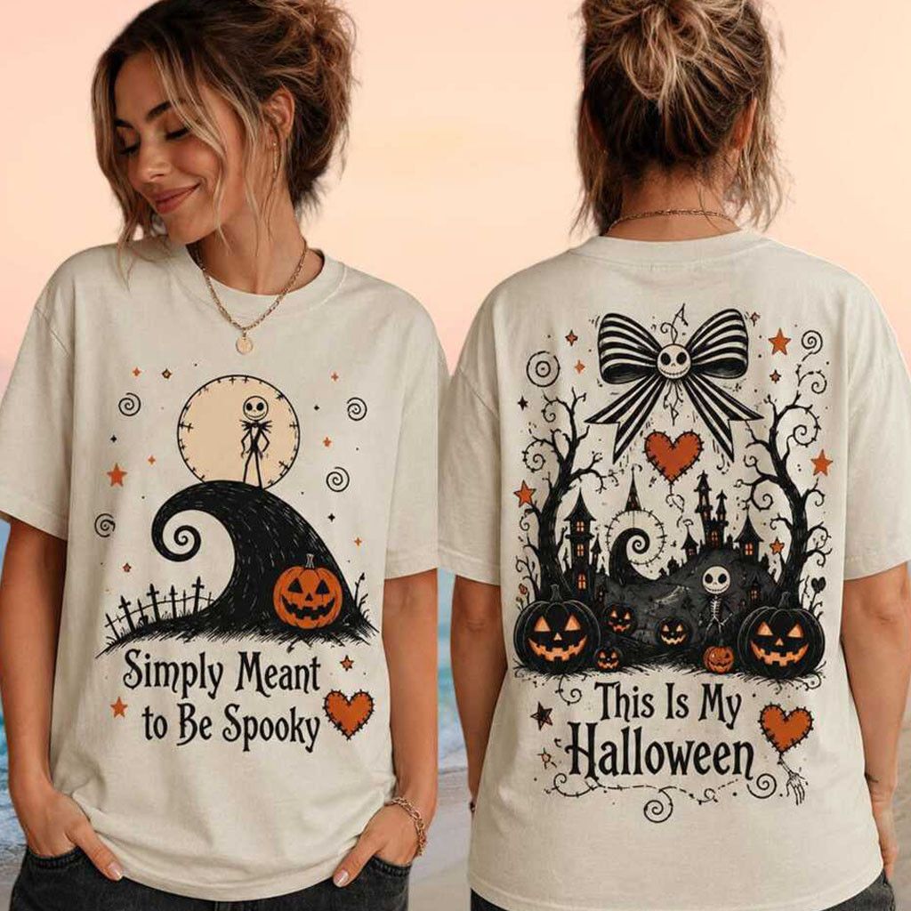 Simply Meant To Be Spooky Nightmare Halloween Holiday Shirt Gifts For Halloween Lovers - Kdjoy