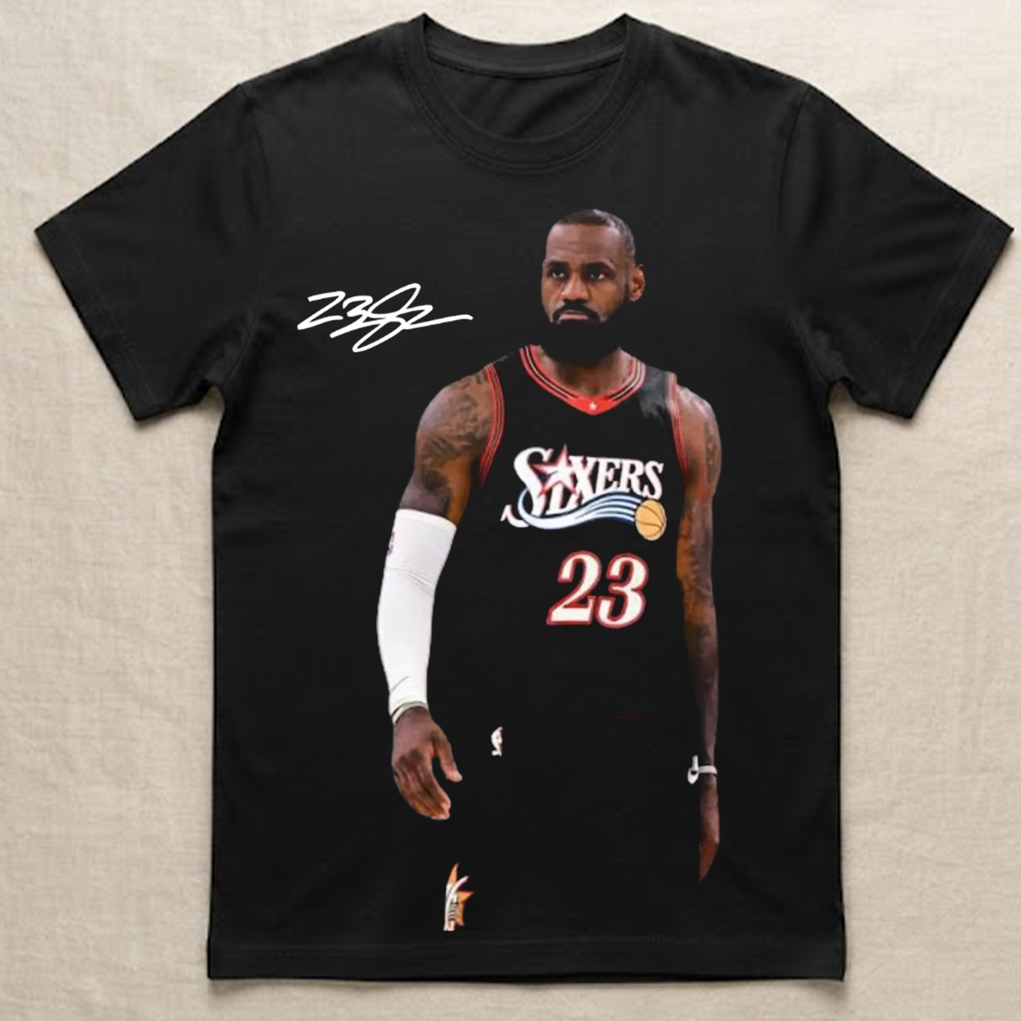 Sixers 23 Lebron James Signature Shirt Sixers Merch Basketball Fan Gift Ideas - Kdjoy Sixers 23 Lebron James Signature Shirt Sixers Merch Basketball Fan Gift Ideas - Kdjoy