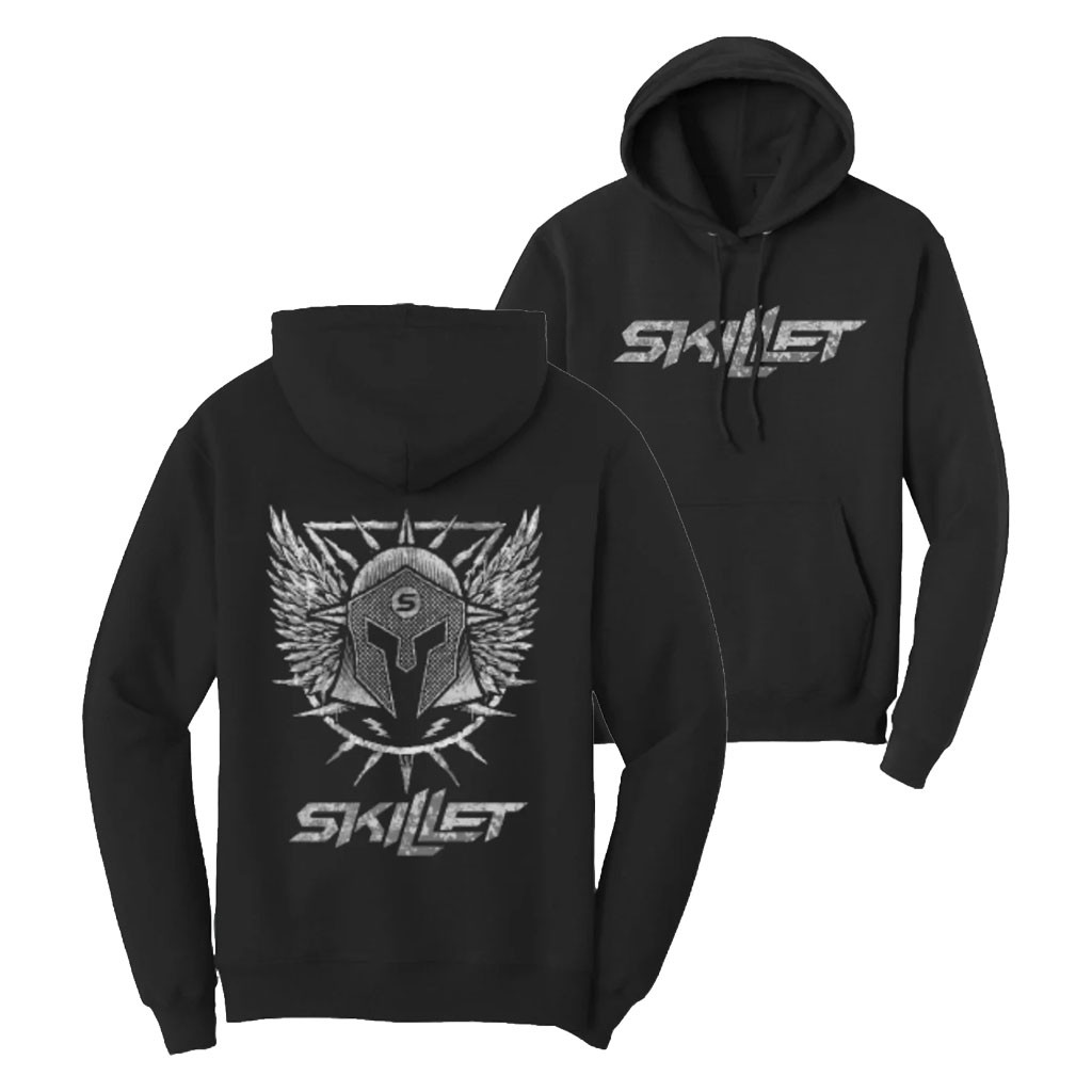 Skillet Merch 2026 Skillet Armor Logo Hoodie Gift Ideas For Rock Music Lovers - Kdjoy