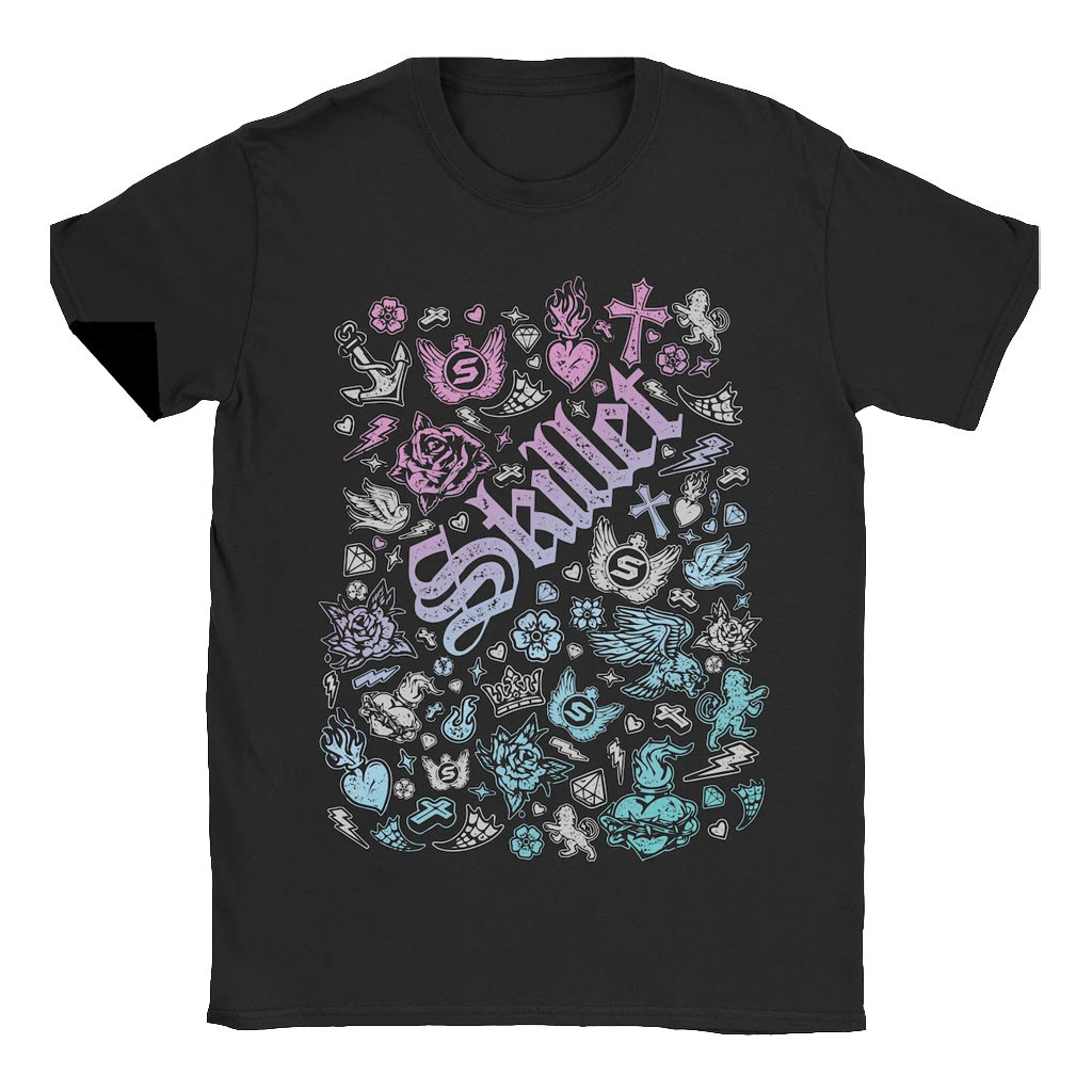 Skillet Merch 2026 Skillet Tattoo T-Shirt Music Lover Gift Ideas For Him - Kdjoy Skillet Merch 2026 Skillet Tattoo T-Shirt Music Lover Gift Ideas For Him - Kdjoy