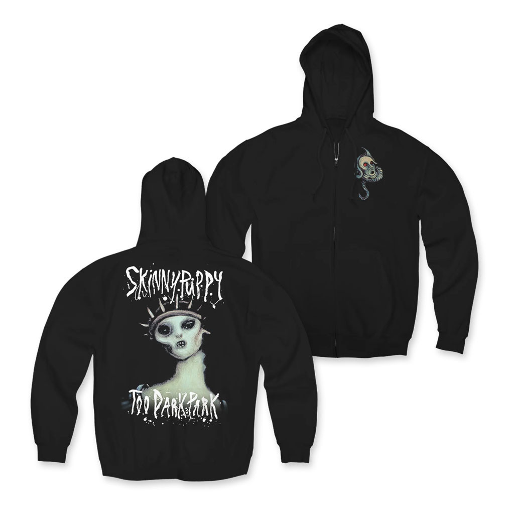 Skinny Puppy Merch 2026 Alien Zip Hoodie Too Dark Park Merch Gift For Band Fans - Kdjoy
