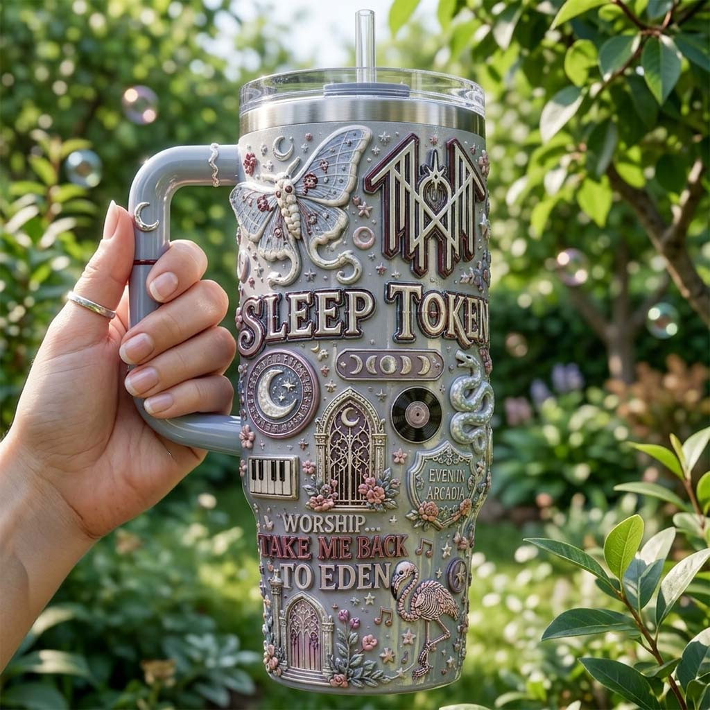 Sleep Token Merch Worship Take Me Back To Eden Tumbler Gifts For Rock Lovers - Kdjoy