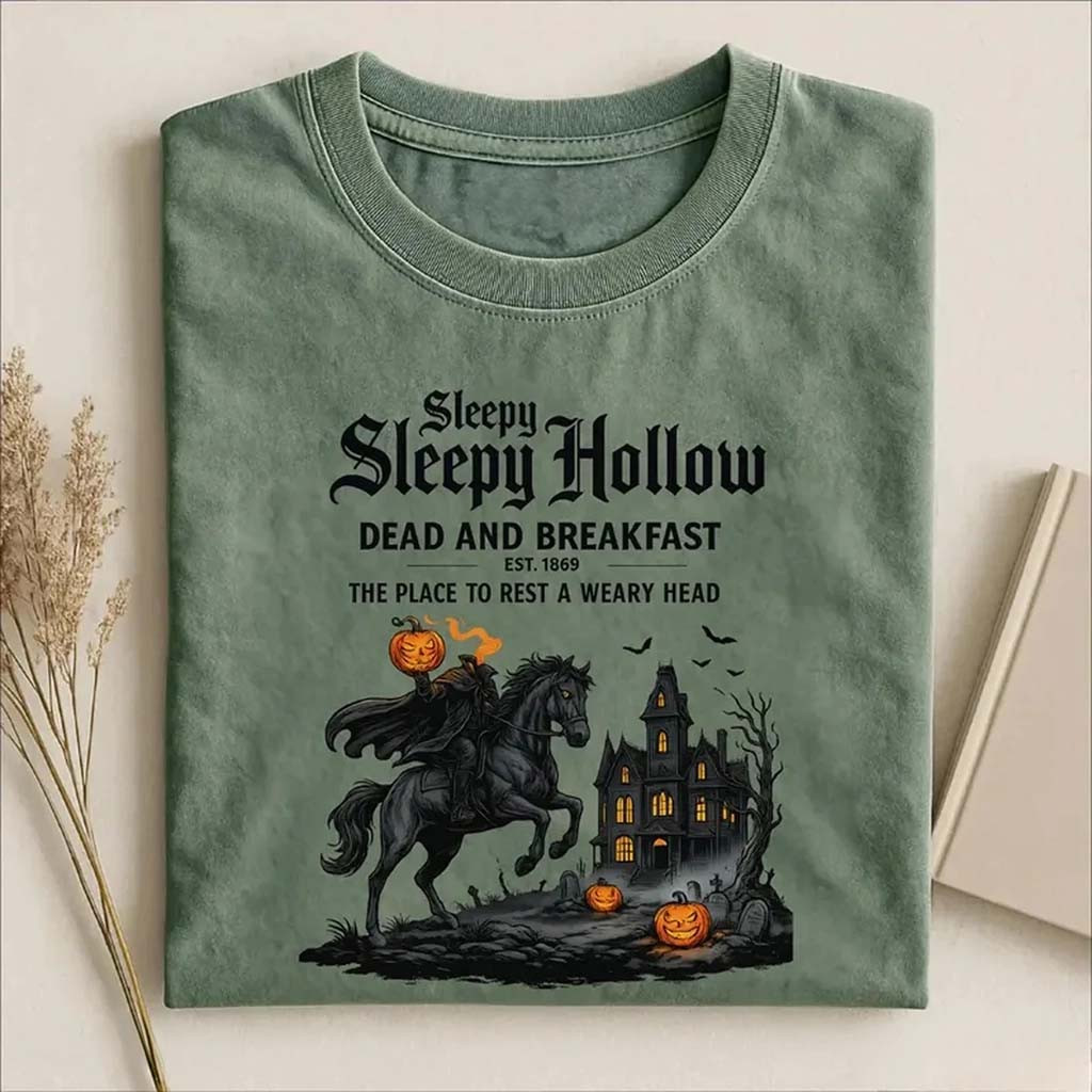 Sleepy Hollow Dead And Breakfast Shirt Halloween Clothing Sleepy Hollow Merch Horror Fan Gifts - Kdjoy