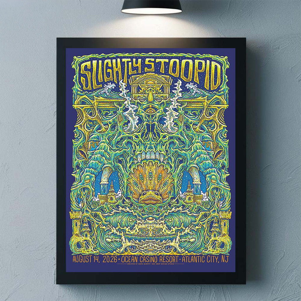 Slightly Stoopid Atlantic City NJ 2026 Event Poster Slightly Stoopid Merch Unique Wall Art - Kdjoy