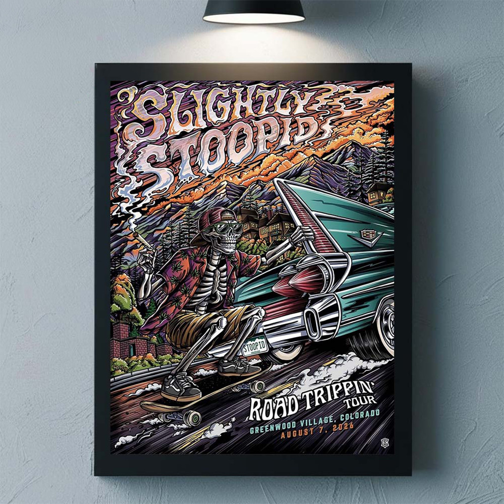 Slightly Stoopid Greenwood Village Colorado 2026 Event Poster Slightly Stoopid Merch Wall Art