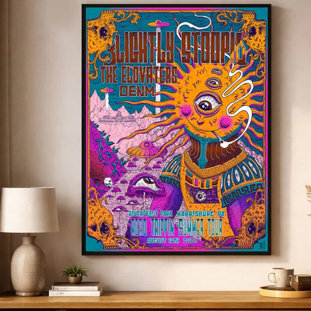 Slightly Stoopid Harrisburg PA 2026 Event Poster Slightly Stoopid Merch Wall Art And Decor - Kdjoy
