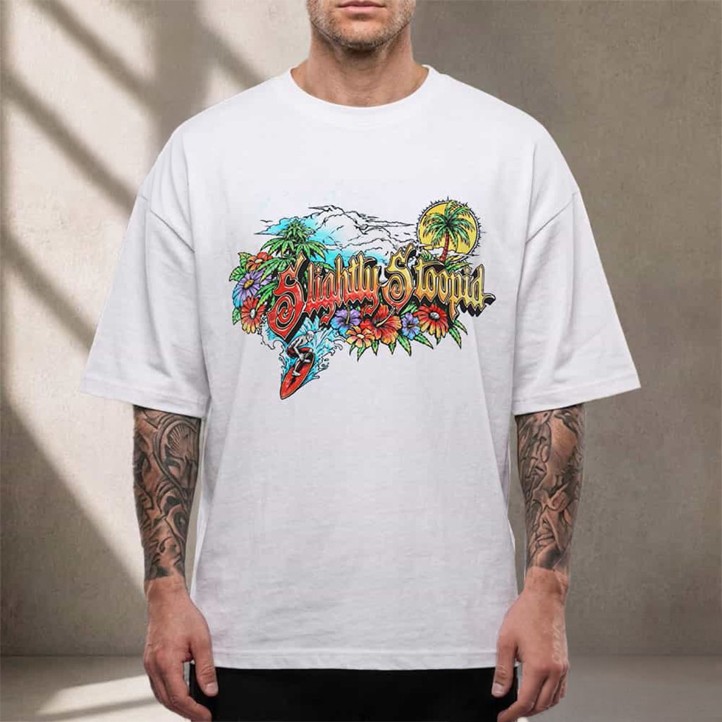 Slightly Stoopid Merch Road Trippin Tour 2026 Floral Coco Tree T-Shirt Gifts For Fans