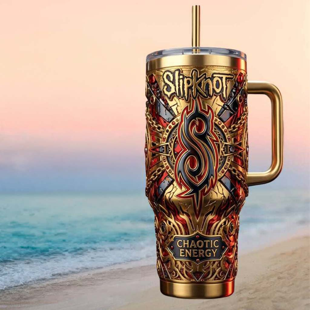Slipknot Chaos Ritual 24K Collector Edition Heavy Metal Tumbler Slipknot Merch Gifts For Fans - Kdjoy