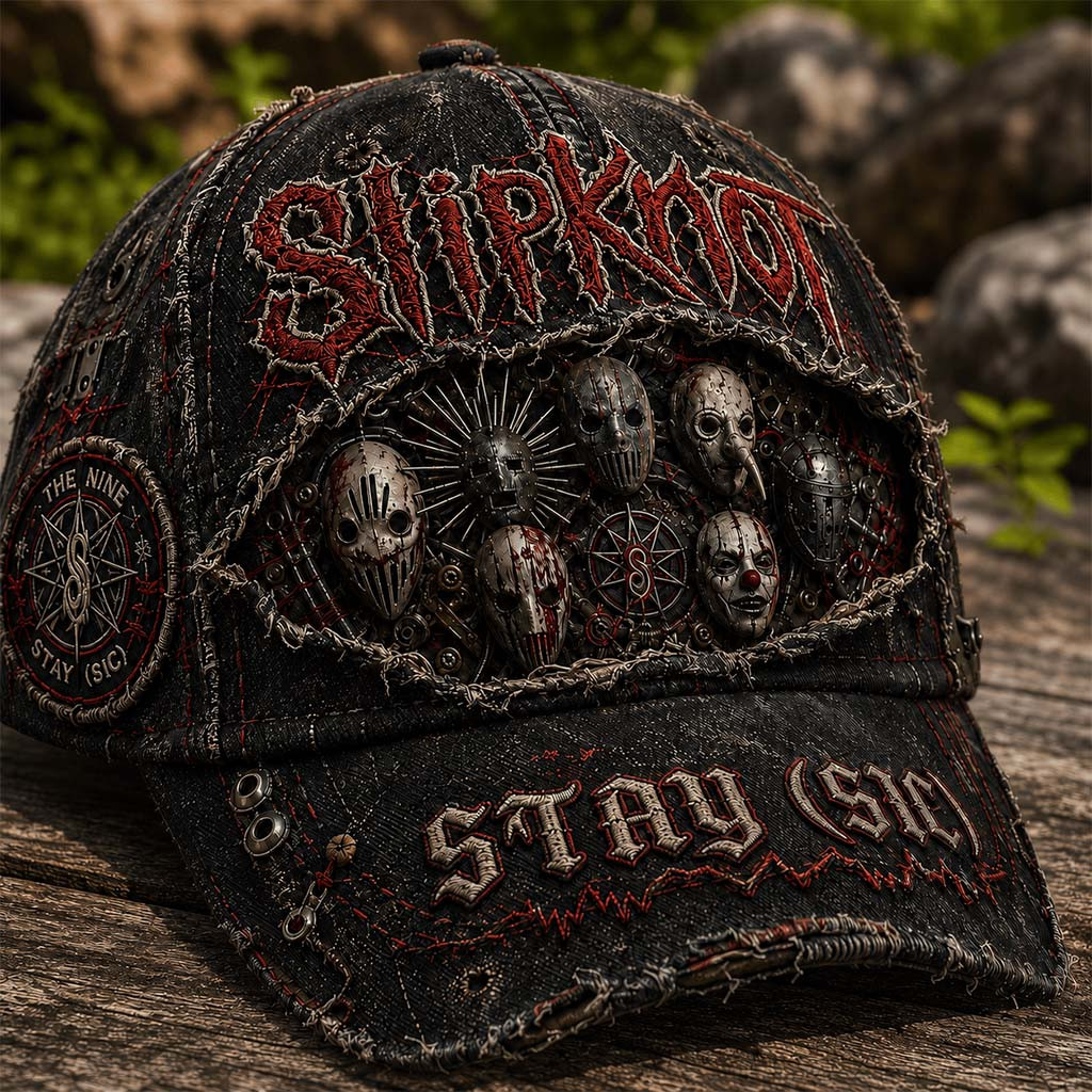Slipknot Hat Stay Sic Distressed Cap Slipknot Merch Gift For Heavy Metal Band Fans - Kdjoy