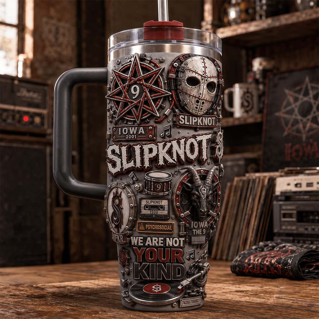 Slipknot Merch We Are Not Your Kind Tumbler Birthday Gifts For Music Lovers - Kdjoy