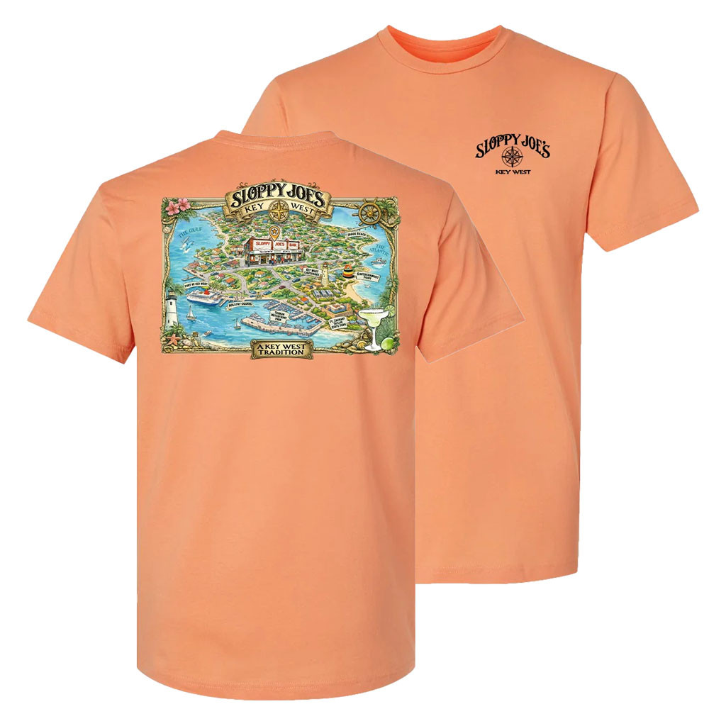 Sloppy Joe's Merch 2026 Sloppy Joe's Key West Map T-Shirt Best Gift For Friends - Kdjoy