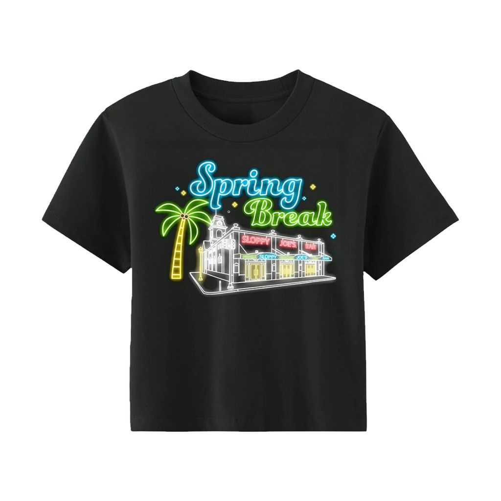 Sloppy Joe's Merch 2026 Sloppy Joe's Neon Spring Break Crop Top Gift For Sisters - Kdjoy