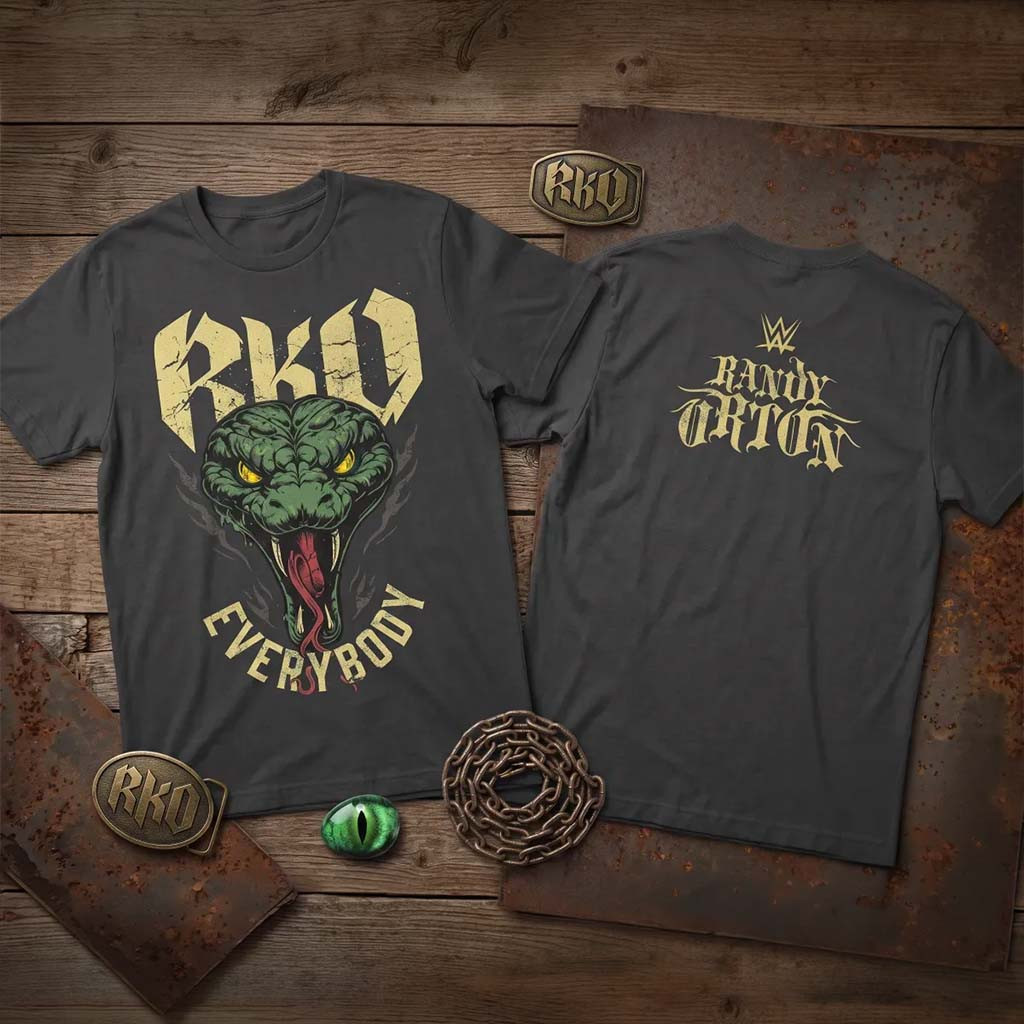 Snake Graphic Randy Orton Summerslam 2026 RKO Everybody WWE T-Shirt Randy Orton Merch - Kdjoy
