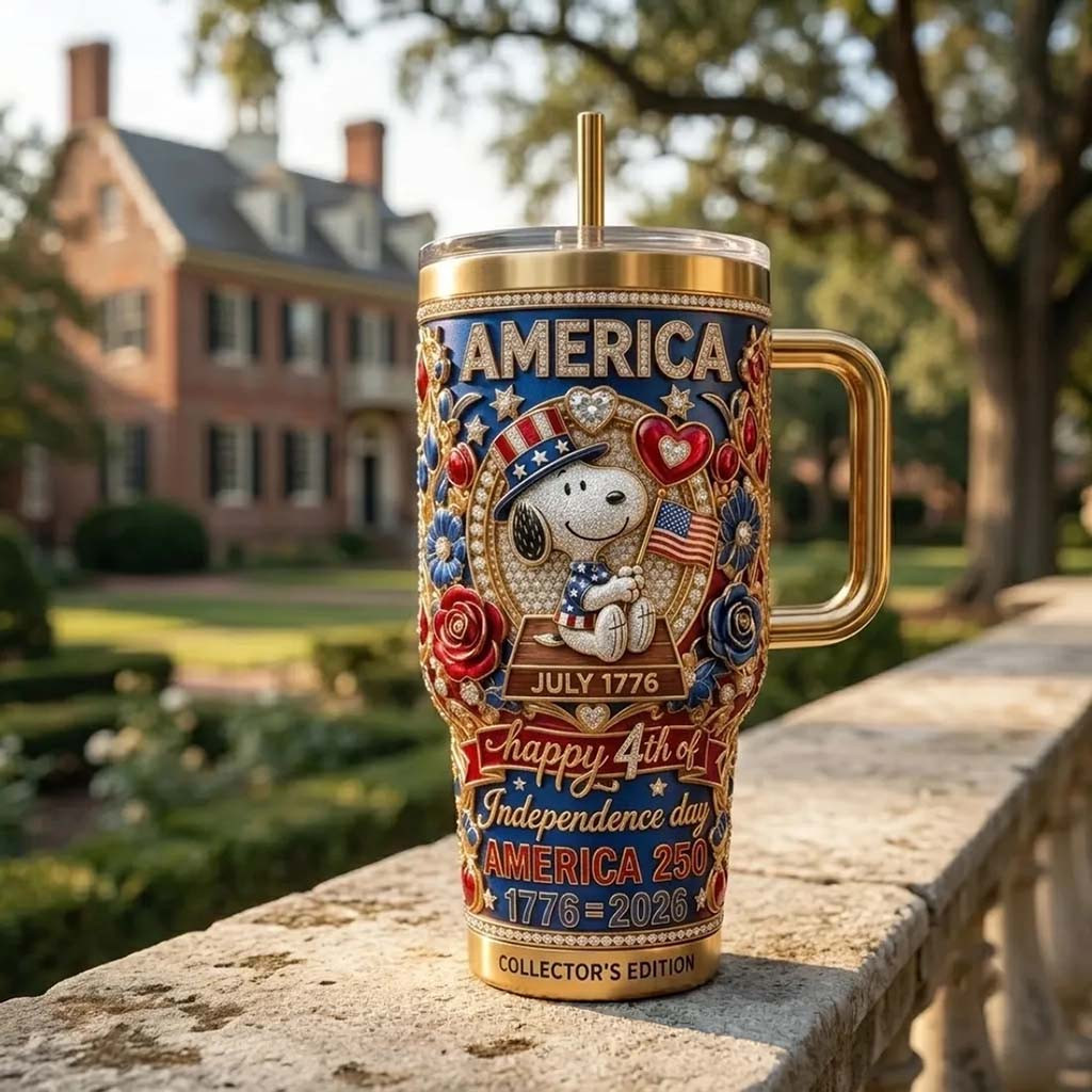 Snoopy America 250th Anniversary YETI Tumbler Happy 4th Of July Merch Best Patriotic Gifts - Kdjoy Snoopy America 250th Anniversary YETI Tumbler Happy 4th Of July Merch Best Patriotic Gifts - Kdjoy