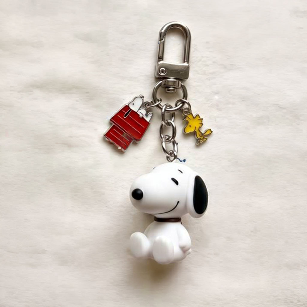 Snoopy Emotional Support Keychain Snoopy Merch Gifts For Cartoon Lovers - Kdjoy