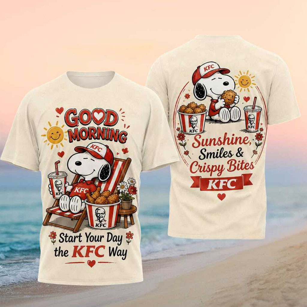 Snoopy KFC Fried Chicken Fast Food Morning Sunshine Shirt KFC Merch Gift For Son - Kdjoy