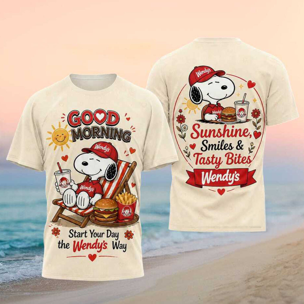 Snoopy Wendy's Good Morning Tasty Bites Shirt Wendy's Merch Gift For Fast Food Lovers - Kdjoy