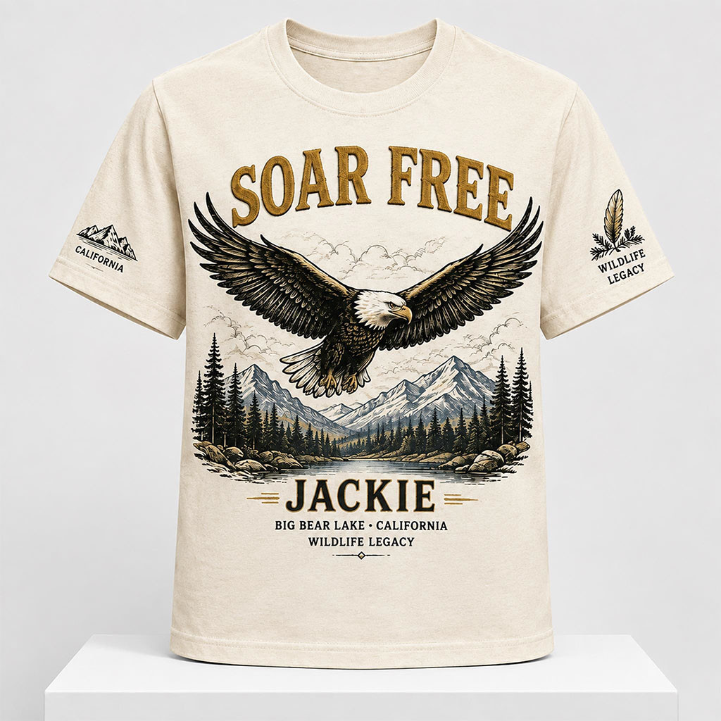 Soar Free Jackie Big Bear Lake California Wildlife Legacy Shirt Jackie Memorial T-Shirt - Kdjoy Soar Free Jackie Big Bear Lake California Wildlife Legacy Shirt Jackie Memorial T-Shirt - Kdjoy
