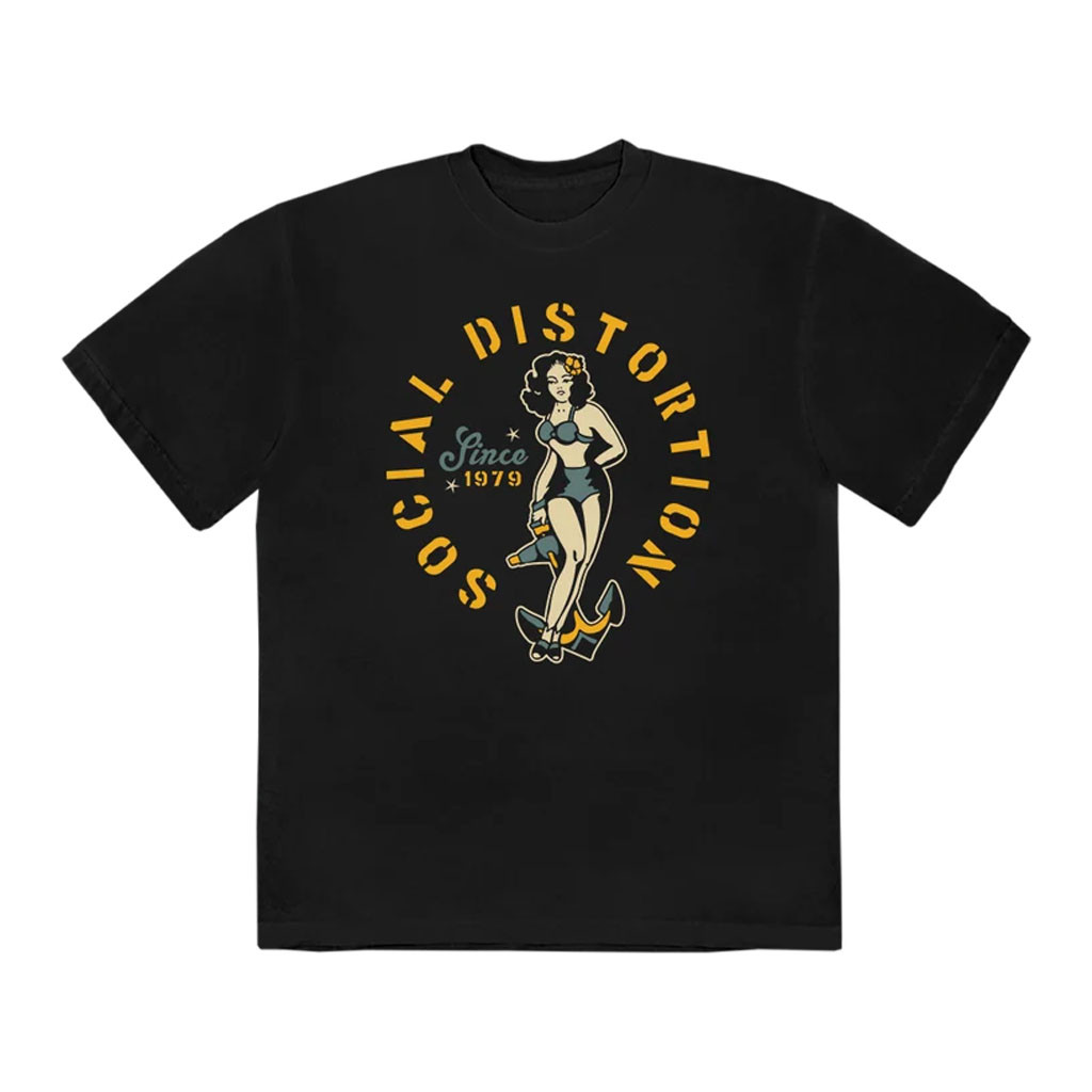 Social Distortion Merch 2026 Sailor Pinup Since 1979 T-Shirt Gifts For Rock Music Lovers - Kdjoy