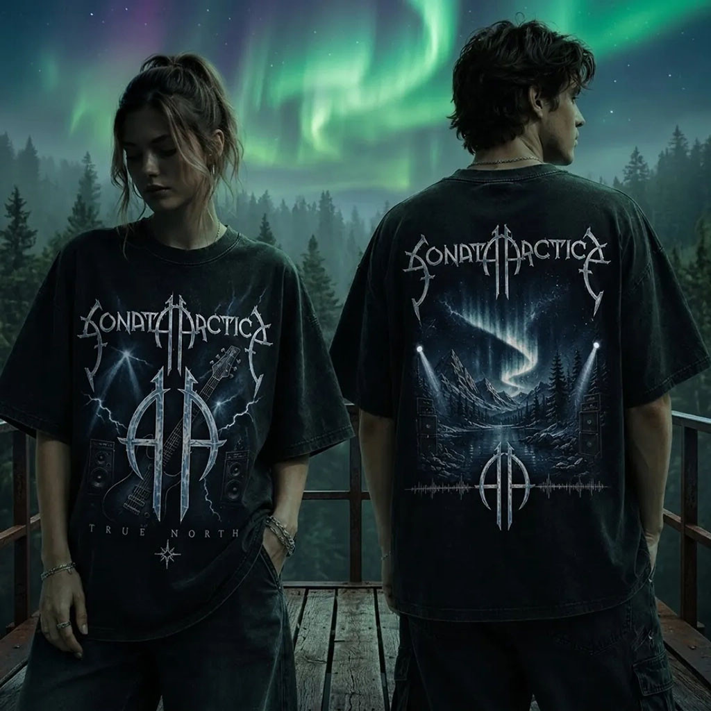 Sonata Arctica True North Heavy Metal T-Shirt Sonata Arctica Merch Gifts For Music Lovers