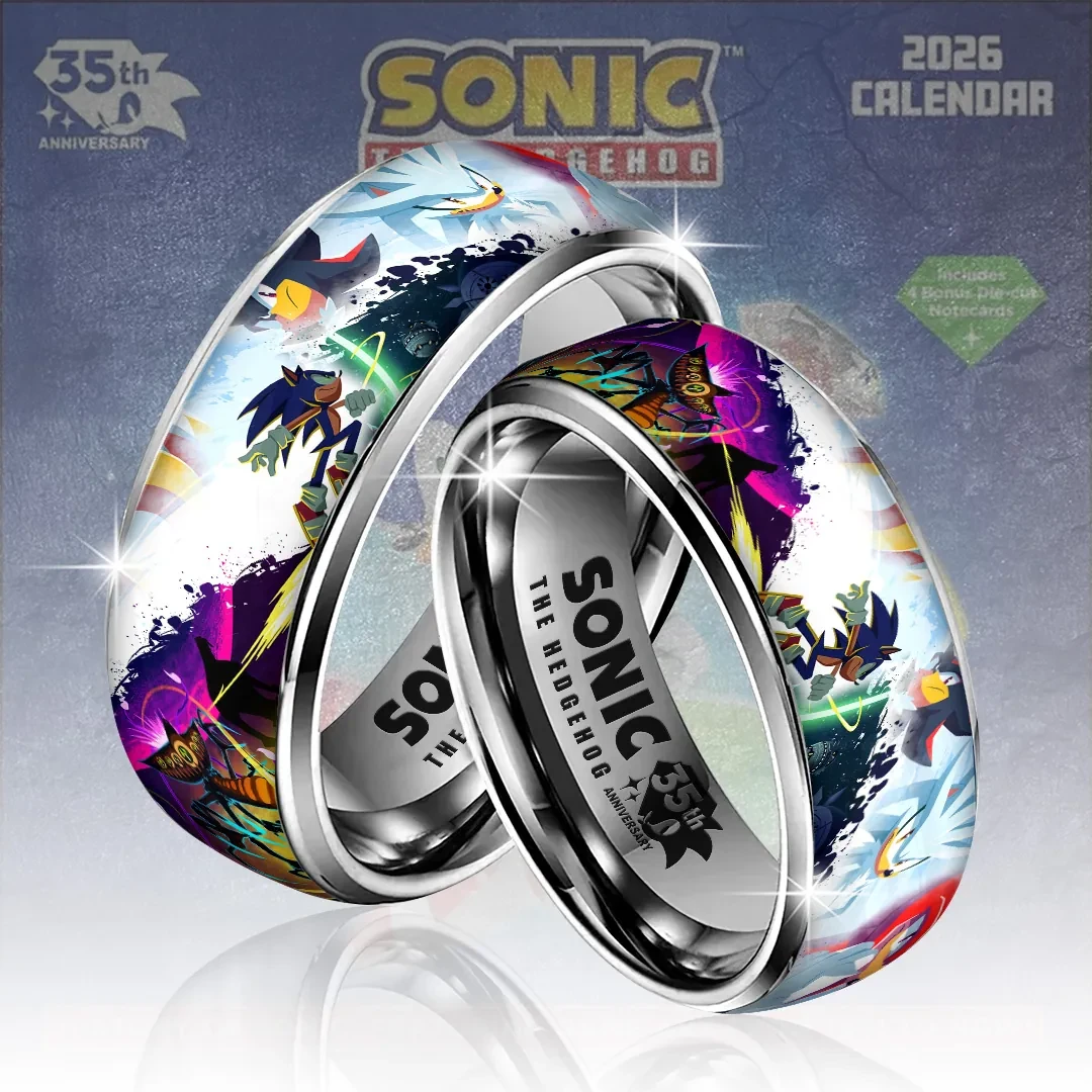 Sonic The Hedgehog 35th Anniversary Ring 2026 Sonic The Hedgehog Merch Best Gift For BFF - Kdjoy