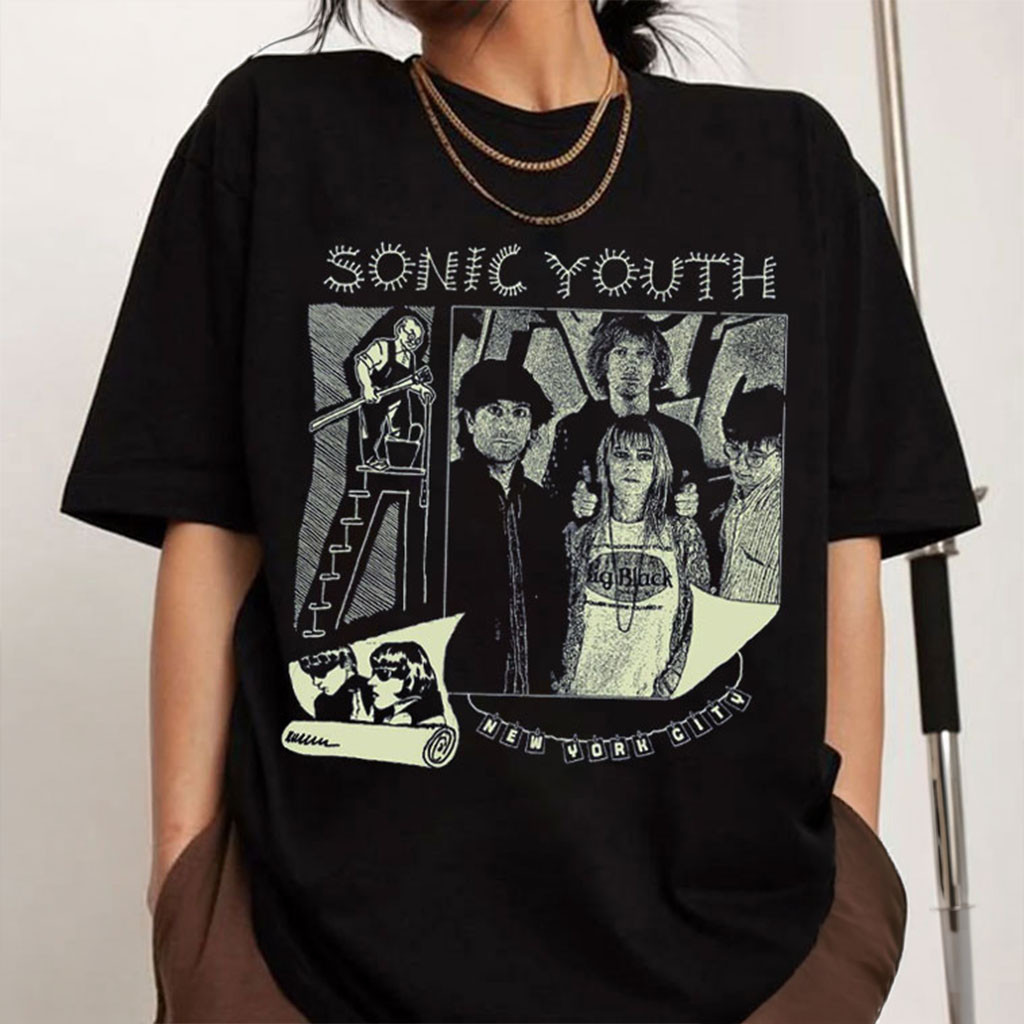 Sonic Youth Rock Band Fan Art T-Shirt Sonic Youth Merch Gift For Music Lovers - Kdjoy