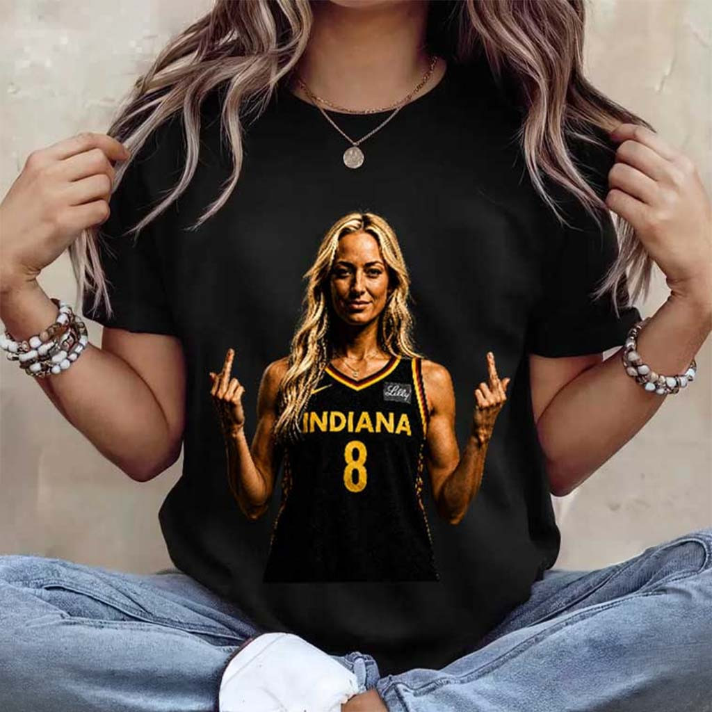 Sophie Cunningham Funny Middle Finger Women Basketball T-Shirt Indiana Fever Merch Her Gifts