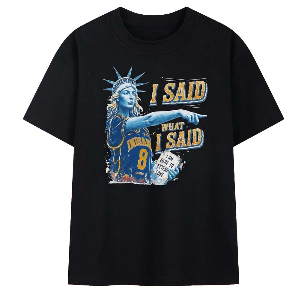 Sophie Cunningham Indiana Fever I Said What I Said T-Shirt Sophie Cunningham Pointing Shirt - Kdjoy