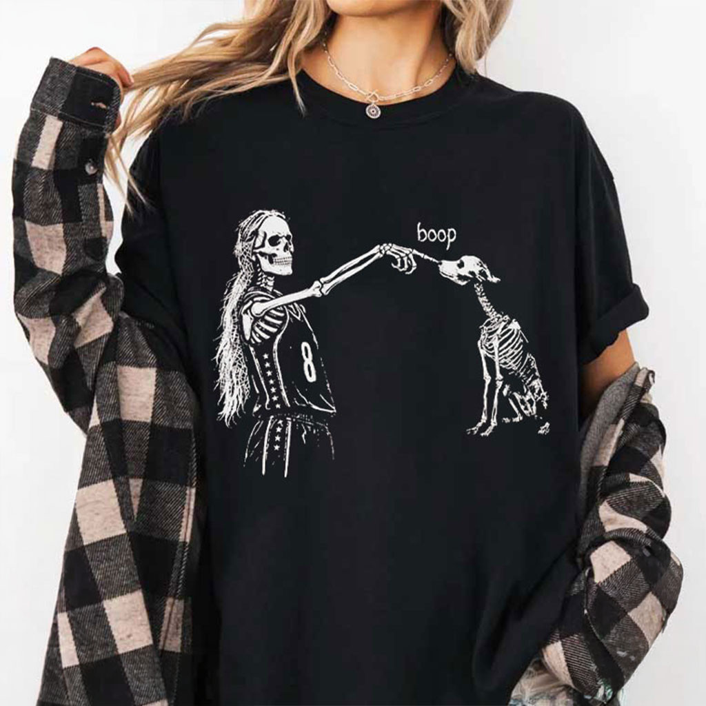 Sophie Cunningham Point Dog Skeleton Boop Basketball Halloween T-Shirt Sophie Cunningham Merch - Kdjoy