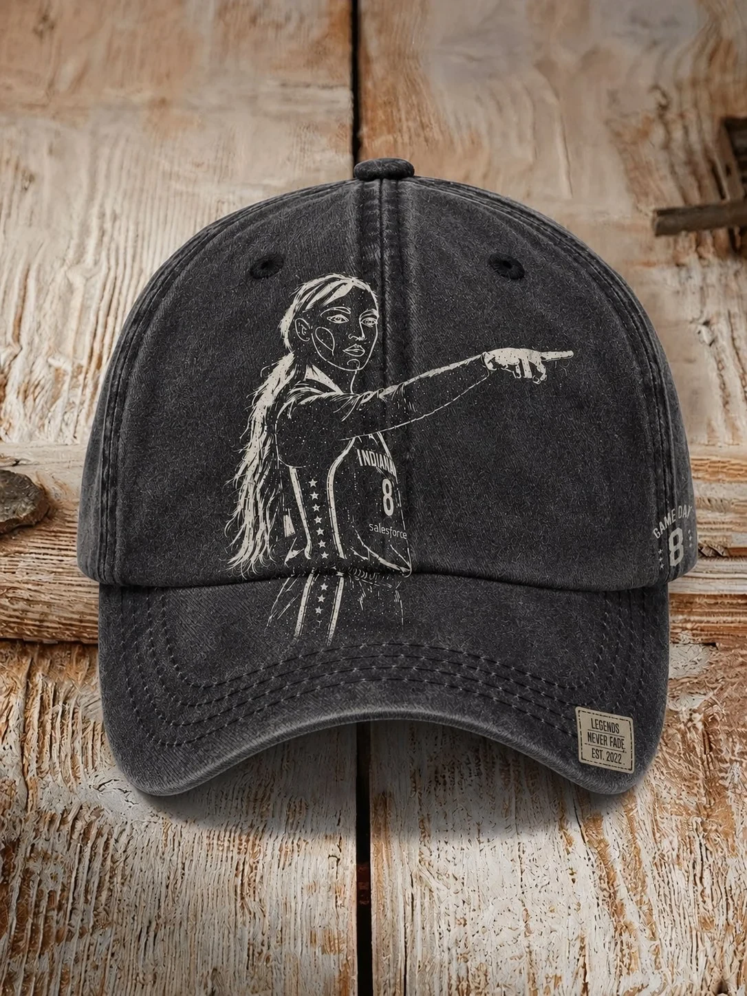 Sophie Cunningham Pointing Hat #8 Indiana Fever Merch Game Day Cap Gifts For Basketball Fan - Kdjoy