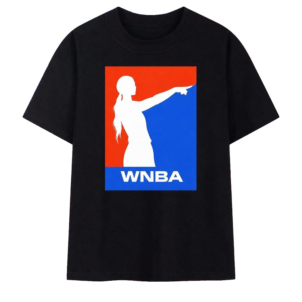 Sophie Cunningham WNBA Logo Silhouette Basketball T-Shirt Sophie Cunningham Pointing Merch - Kdjoy