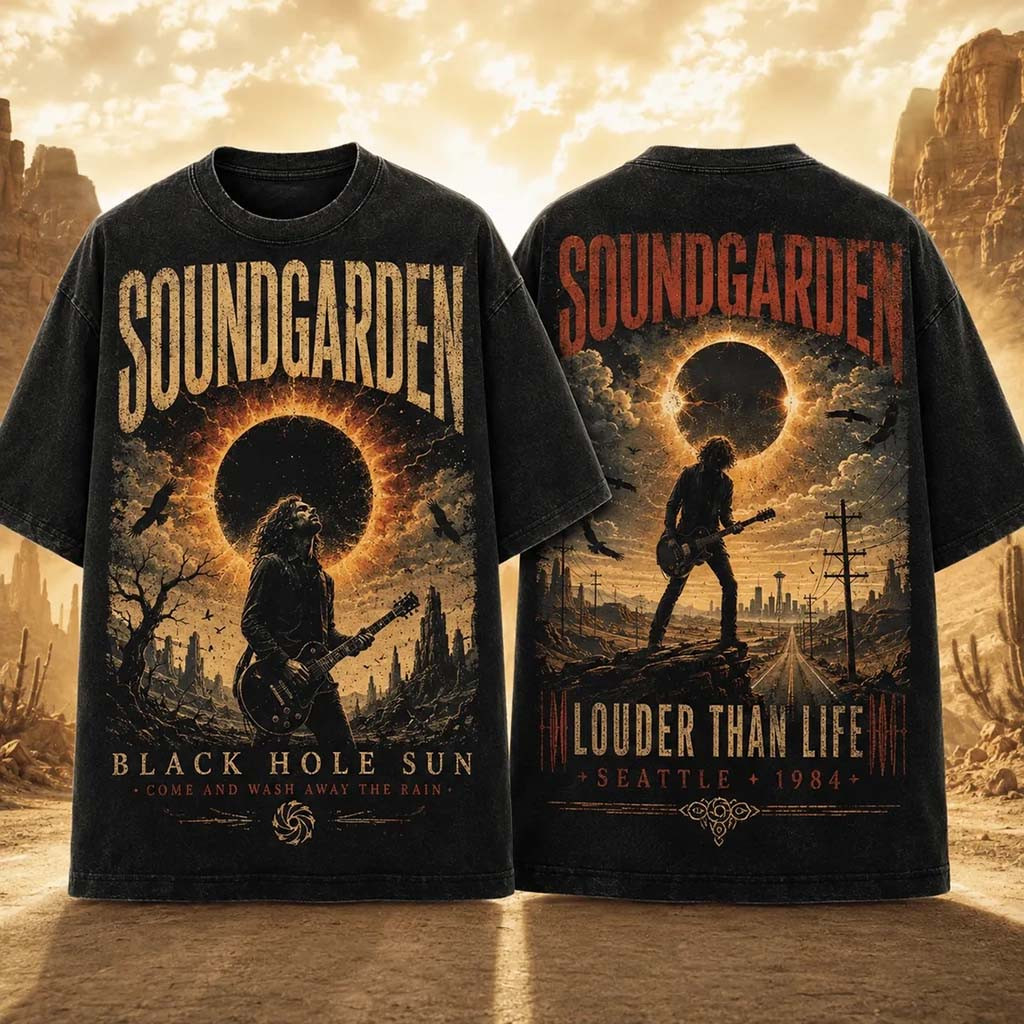 Soundgarden Louder Than Life Grunge Rock T-Shirt Soundgarden Merch Gift For Rock Band Fans - Kdjoy