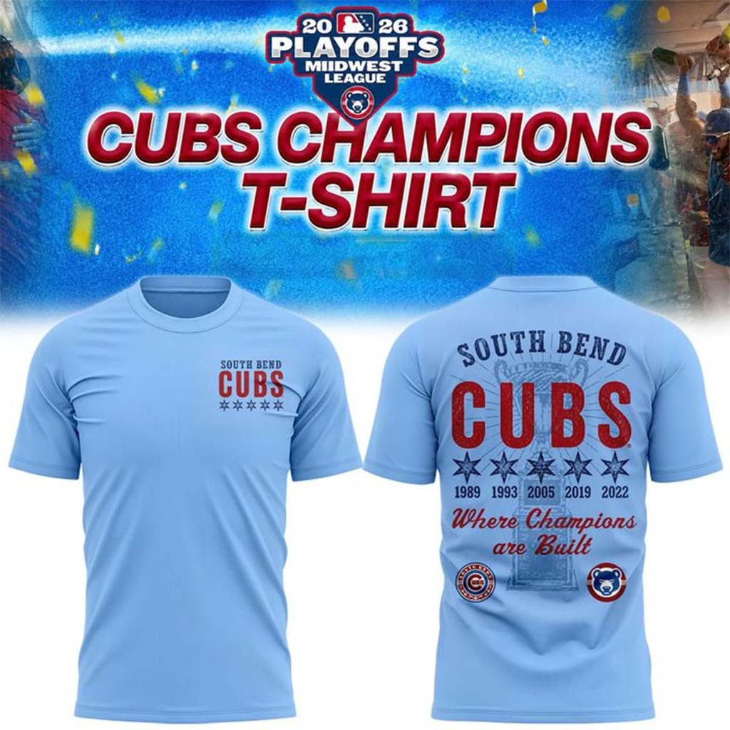 South Bend Cubs Historical Championship Years T-Shirt SB Cubs Merch Gift Ideas For Fans - Kdjoy