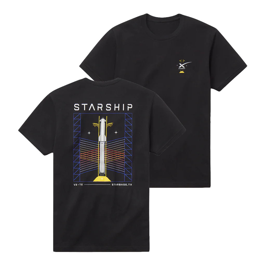 SpaceX Merch 2026 Starship Milestone V3 T2 T-Shirt Astronomy Geek Gifts For Him - Kdjoy SpaceX Merch 2026 Starship Milestone V3 T2 T-Shirt Astronomy Geek Gifts For Him - Kdjoy