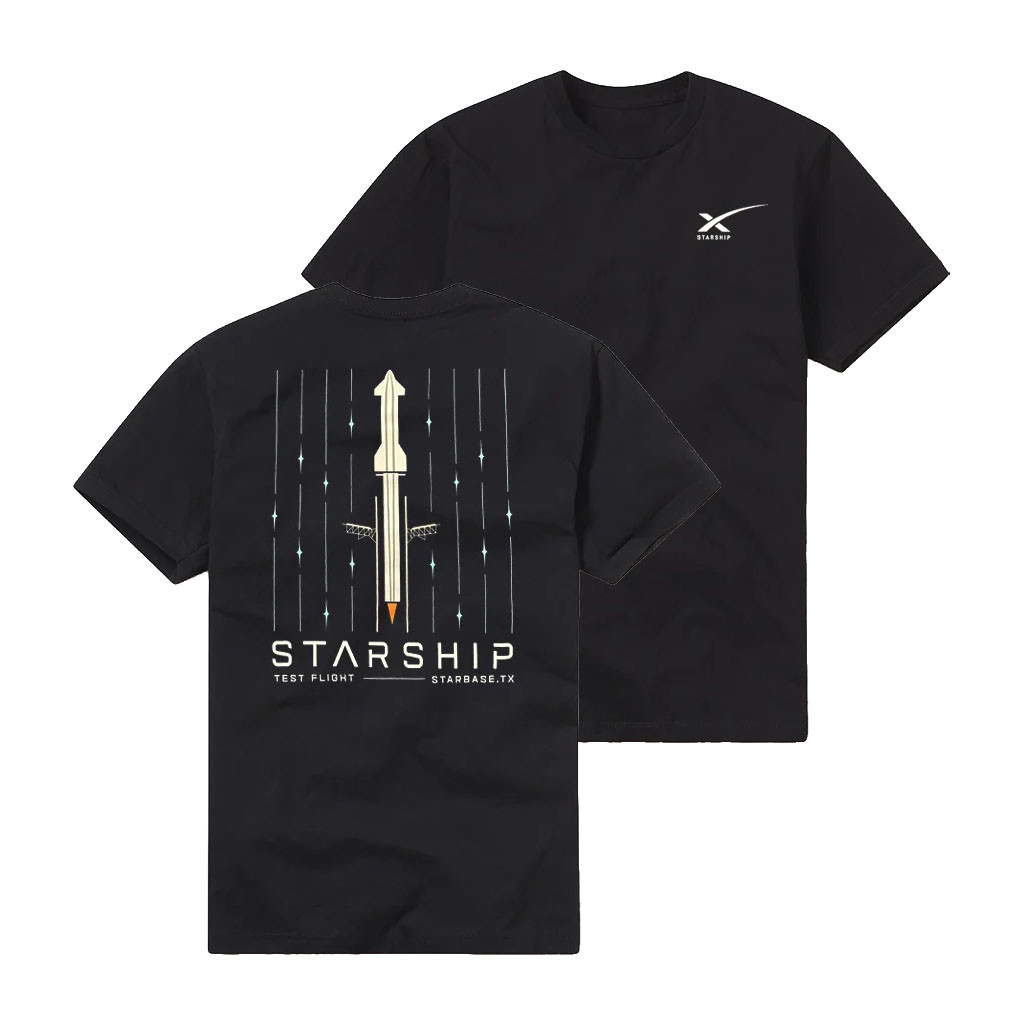 SpaceX Merch 2026 Starship Test Flight T-Shirt Unique Gift For Brothers - Kdjoy SpaceX Merch 2026 Starship Test Flight T-Shirt Unique Gift For Brothers - Kdjoy
