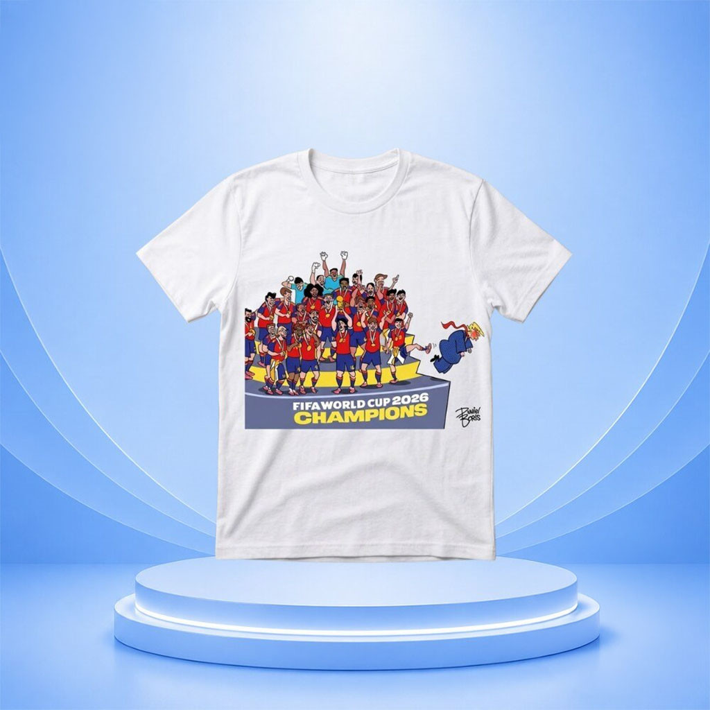 Spain FIFA World Cup 2026 Champions Meme T-Shirt Spain Football Fan Gear Gifts For Him - Kdjoy