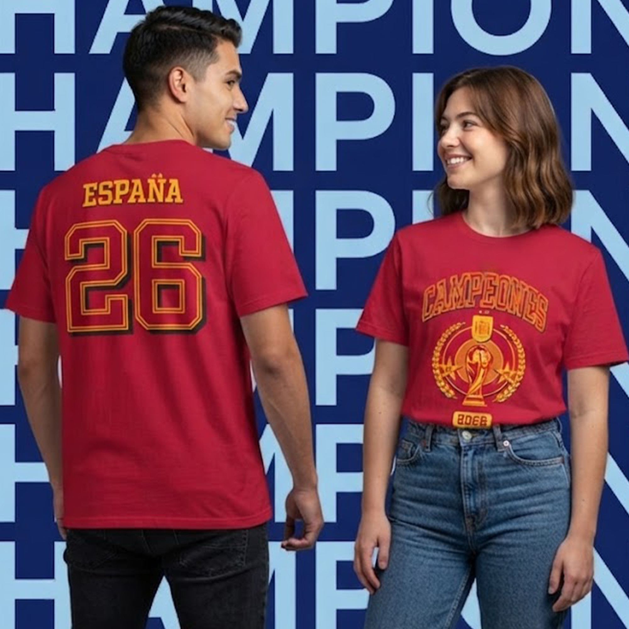 Spain FIFA World Cup Merch 2026 Campeones Espana 26 Shirt Gift For Football Lovers - Kdjoy Spain FIFA World Cup Merch 2026 Campeones Espana 26 Shirt Gift For Football Lovers - Kdjoy