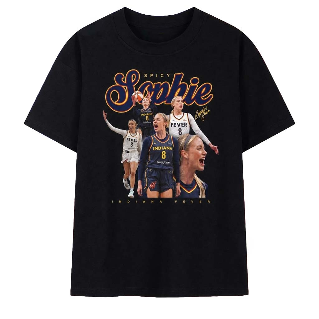 Spicy Sophie Cunningham Indiana Fever T-Shirt Sophie Cunningham Merch Basketball Fan Apparel - Kdjoy